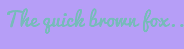 Image with Font Color 77BBBA and Background Color B69EF7